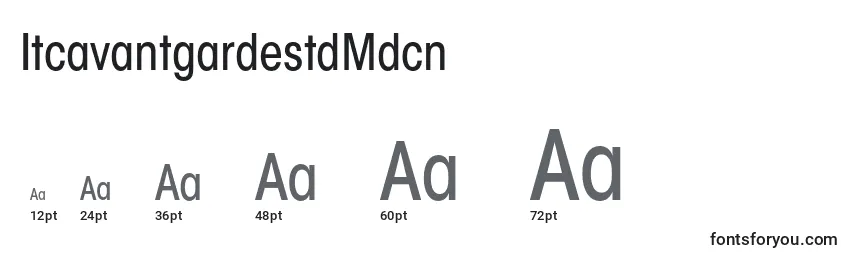 ItcavantgardestdMdcn Font Sizes