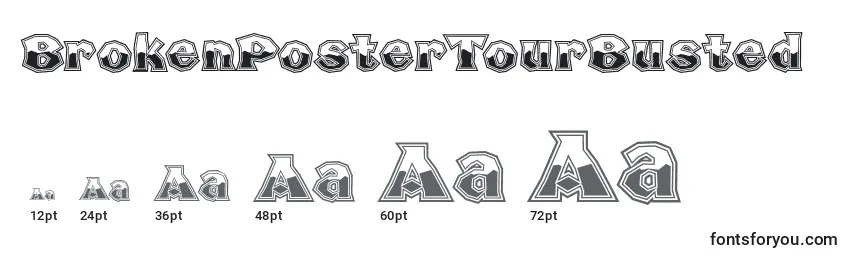 BrokenPosterTourBusted Font Sizes