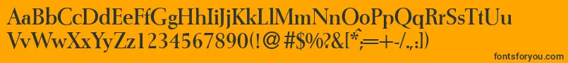 I772RomanBold Font – Black Fonts on Orange Background