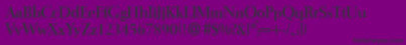フォントI772RomanBold – 紫の背景に黒い文字