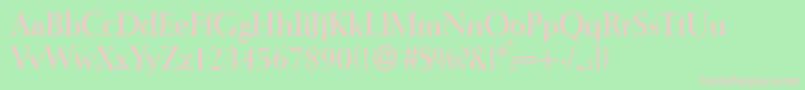 I772RomanBold Font – Pink Fonts on Green Background