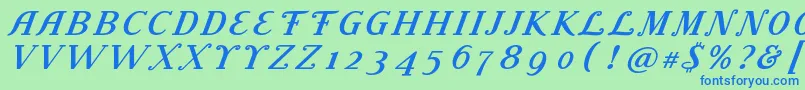 Подробнее о шрифте LitolandTitle Шрифт LitolandTitle – синие шрифты на зелёном фоне