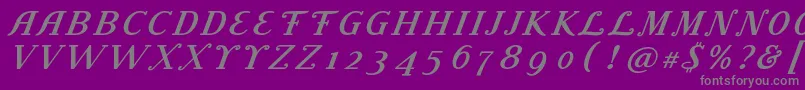 LitolandTitle Font – Gray Fonts on Purple Background