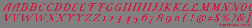More about LitolandTitle Font LitolandTitle Font – Red Fonts on Gray Background