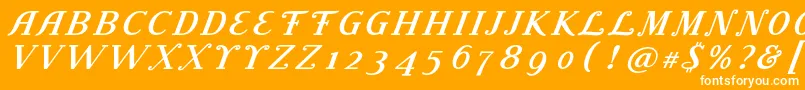 フォントLitolandTitle – オレンジの背景に白い文字