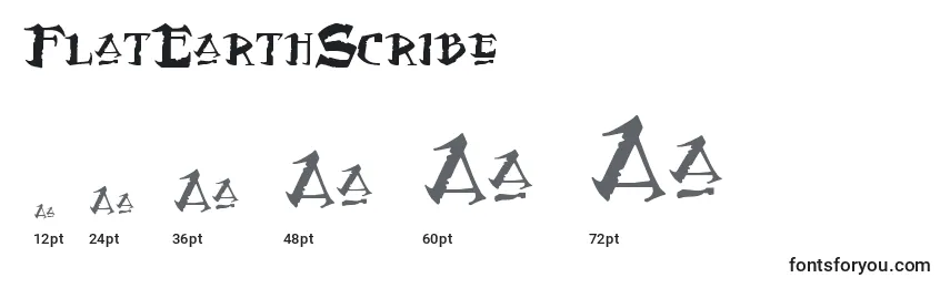 Größen der Schriftart FlatEarthScribe