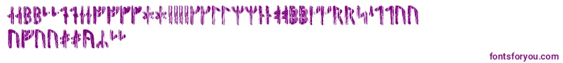 Nidhoggrunic Font – Purple Fonts on White Background