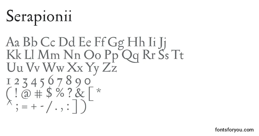 Serapionii-fontti – aakkoset, numerot, erikoismerkit