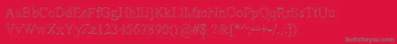 More about Sketchy ffy Font Sketchy ffy Font – Gray Fonts on Red Background