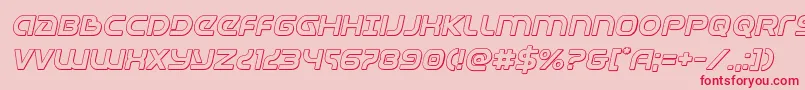 Universaljack3Dital Font – Red Fonts on Pink Background