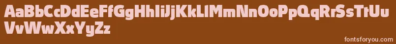 フォントAbsolutProBlackReduced – 茶色の背景にピンクのフォント