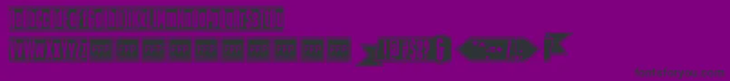 TheBlackBoxFfp Font – Black Fonts on Purple Background