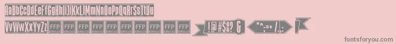 TheBlackBoxFfp Font – Gray Fonts on Pink Background