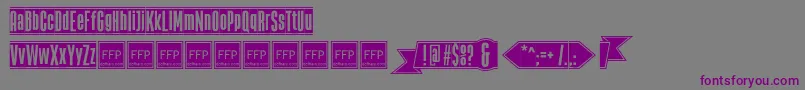 TheBlackBoxFfp Font – Purple Fonts on Gray Background