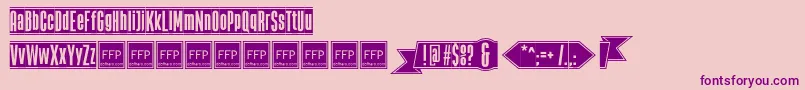 TheBlackBoxFfp Font – Purple Fonts on Pink Background