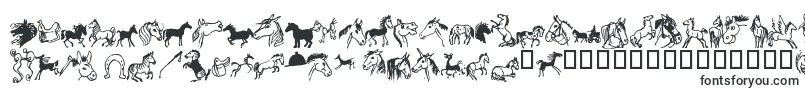 Horsedings-Schriftart – Tier-Schriften