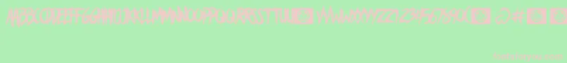 AVoiceLiberty Font – Pink Fonts on Green Background