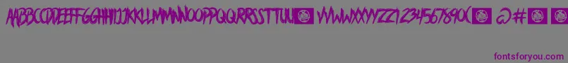 AVoiceLiberty Font – Purple Fonts on Gray Background