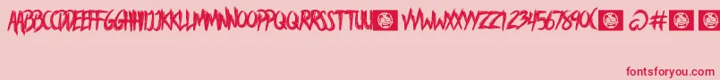 AVoiceLiberty Font – Red Fonts on Pink Background