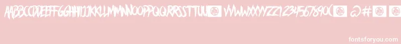 AVoiceLiberty Font – White Fonts on Pink Background