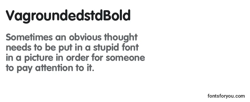 Review of the VagroundedstdBold Font