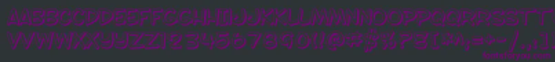 SfToontimeShaded Font – Purple Fonts on Black Background