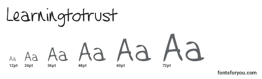 Learningtotrust Font Sizes