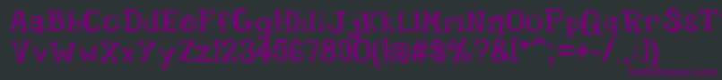 Candyran Font – Purple Fonts on Black Background