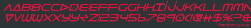 8thelementb2i Font – Red Fonts on Black Background