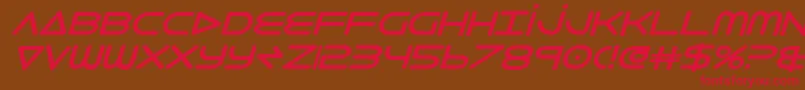 8thelementb2i Font – Red Fonts on Brown Background