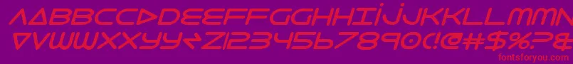 8thelementb2i Font – Red Fonts on Purple Background