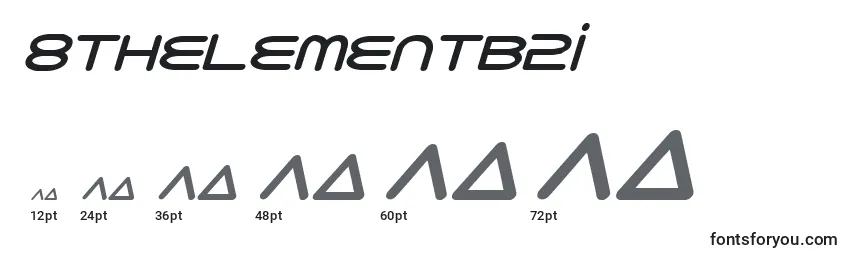 Размеры шрифта 8thelementb2i