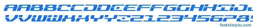 Шрифт Troopersexpandital – синие шрифты