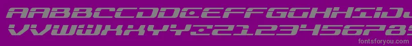 Troopersexpandital-Schriftart – Graue Schriften auf violettem Hintergrund