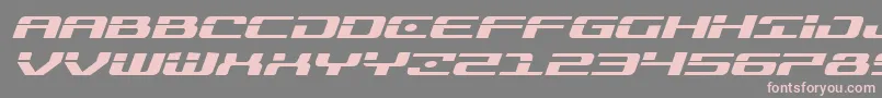 Шрифт Troopersexpandital – розовые шрифты на сером фоне