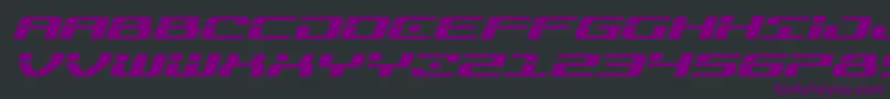 Troopersexpandital Font – Purple Fonts on Black Background