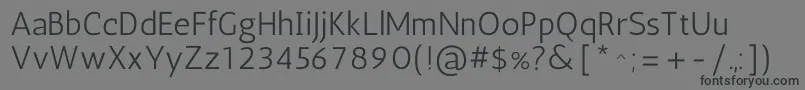 AnticRegular Font – Black Fonts on Gray Background