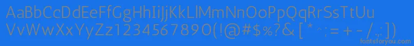 AnticRegular Font – Gray Fonts on Blue Background