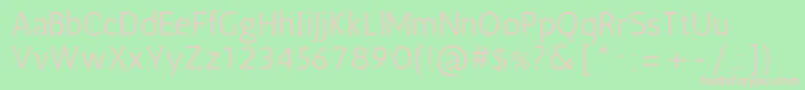 AnticRegular Font – Pink Fonts on Green Background