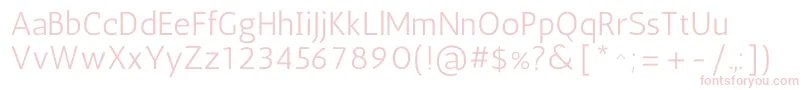AnticRegular Font – Pink Fonts on White Background