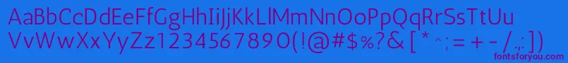AnticRegular Font – Purple Fonts on Blue Background