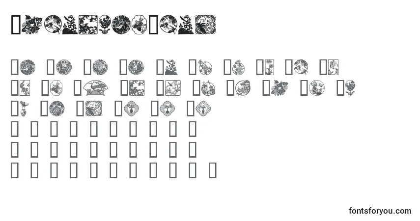 Czcionka OrientalView – alfabet, cyfry, specjalne znaki