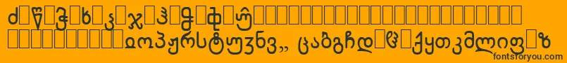 WpCyrillicb Font – Black Fonts on Orange Background
