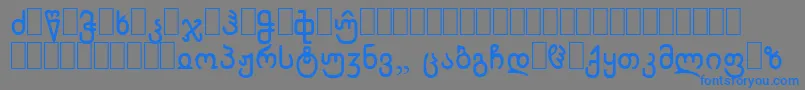 Fonte WpCyrillicb – fontes azuis em um fundo cinza