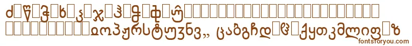 WpCyrillicb-fontti – ruskeat fontit valkoisella taustalla