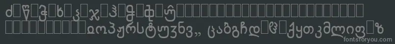 Fonte WpCyrillicb – fontes cinzas em um fundo preto