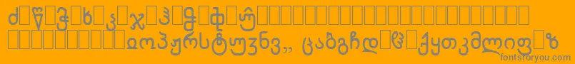 Fonte WpCyrillicb – fontes cinzas em um fundo laranja
