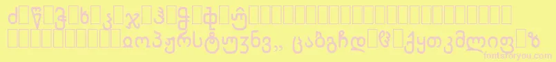 Шрифт WpCyrillicb – розовые шрифты на жёлтом фоне