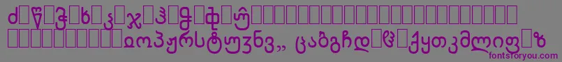 Fonte WpCyrillicb – fontes roxas em um fundo cinza