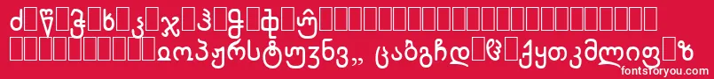 WpCyrillicb Font – White Fonts on Red Background